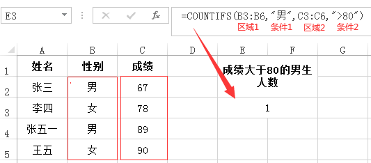 COUNTIFS案例